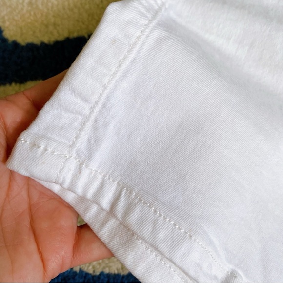π MISS BON WHITE COTTON HIGH WAIST JEAN SHORTS! - Picture 7 of 12